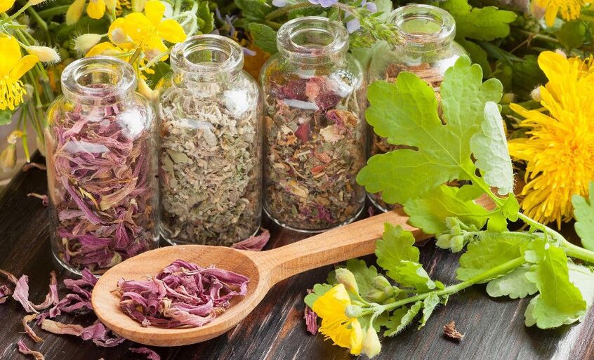 Dried herbs for effect