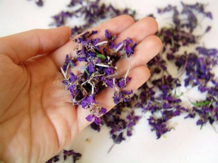 The medicine is prepared from dried flowers and grass